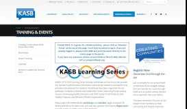 
							         TRAINING & EVENTS – Kansas Association of School Boards								  
							    