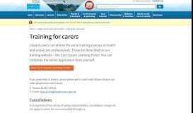 
							         Training for carers – East Sussex County Council								  
							    