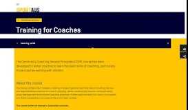 
							         Training for Coaches | Sport Australia								  
							    