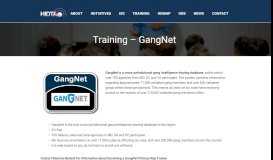 
							         Training - GangNet - High Intensity Drug Trafficking Areas								  
							    