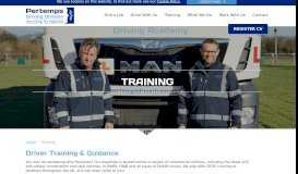 
							         Training & Guidance | Pertemps Driving Division								  
							    