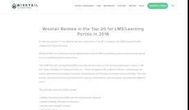 
							         Training Industry names Wisetail to Top 20 LMS | Wisetail LMS								  
							    