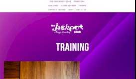
							         Training — Jackpot Club								  
							    