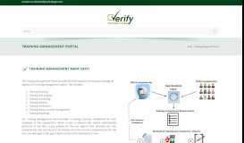 
							         Training Management Portal - Verify Technologies								  
							    