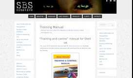 
							         Training Manual | sbscreative								  
							    