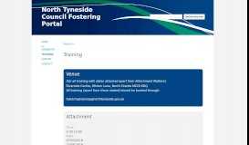 
							         Training - North Tyneside Council Fostering Portal								  
							    