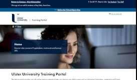 
							         Training Portal - Ulster University Training Portal								  
							    