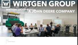 
							         Training program - WIRTGEN LIMITED - Wirtgen Group								  
							    