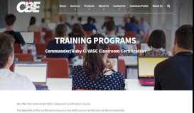 
							         Training Programs | CBE Inc								  
							    