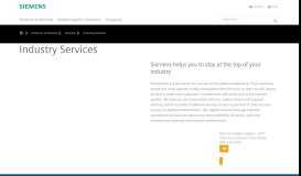 
							         Training Services - Industry Services - Siemens								  
							    