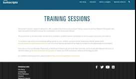 
							         Training Sessions | Surescripts								  
							    