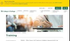 
							         Training | Teaching & Learning Center - College of DuPage								  
							    