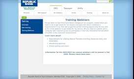 
							         Training Webinars - Republic Bank								  
							    