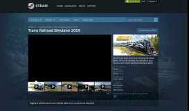 
							         Trainz Railroad Simulator 2019 on Steam								  
							    