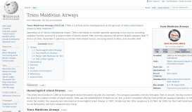 
							         Trans Maldivian Airways - Wikipedia								  
							    