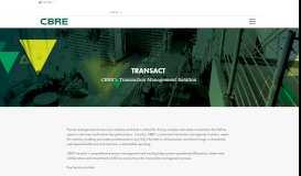 
							         TransAct | CBRE								  
							    