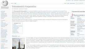 
							         Transamerica Corporation - Wikipedia								  
							    