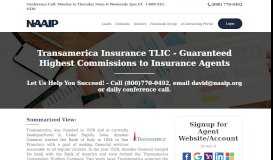 
							         Transamerica Insurance Company | Highest Agent Commissions								  
							    