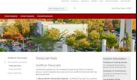 
							         Transcript Fees - Academic Transcripts - Azusa Pacific University								  
							    