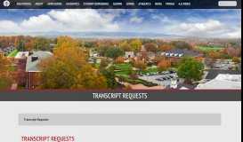 
							         Transcript Requests : - North Greenville University								  
							    