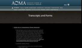 
							         Transcripts and Forms - AOMA Graduate School of Integrative Medicine								  
							    