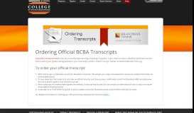 
							         Transcripts BCBA - ABA certification programs, ABA courses - COAHS								  
							    