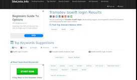 
							         Transdev bswift login Results For Websites Listing								  
							    