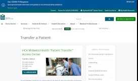 
							         Transfer a Patient | Access Center - Menorah Medical Center								  
							    