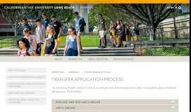 
							         Transfer Application Process | California State University, Long Beach								  
							    