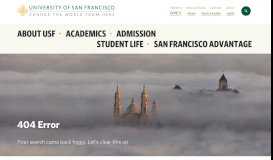 
							         Transfer Application Process - University of San Francisco								  
							    