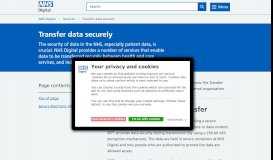 
							         Transfer data securely - NHS Digital								  
							    