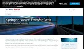 
							         Transfer Desk | Authors | Springer Nature								  
							    