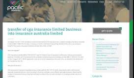 
							         Transfer of CGU Insurance Limited business into Insurance Australia ...								  
							    