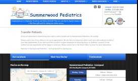 
							         Transfer Patients - Summerwood Pediatrics								  
							    