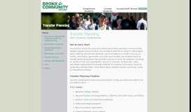 
							         Transfer Planning · Bronx Community College								  
							    