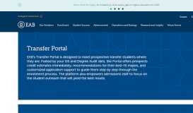 
							         Transfer Portal | Transfer Student Enrollment Technology and ... - EAB								  
							    
