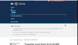 
							         Transfer Post-9/11 GI Bill to Spouse and Dependents - Education and ...								  
							    