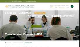 
							         Transfer Students - Admission | University of San Francisco								  
							    