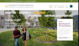 
							         Transfer to USF - Apply Now | University of San Francisco								  
							    