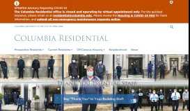 
							         Transferring | CU Facilities - Housing - Columbia University Facilities								  
							    