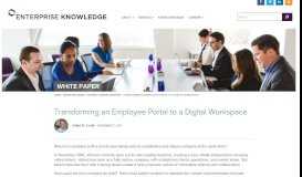 
							         Transforming an Employee Portal to a Digital Workspace - Enterprise ...								  
							    
