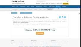 
							         Transition to Retirement Pension Application | ESUPERFUND								  
							    