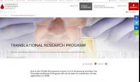
							         Translational Research Program | Blood Cancer Research Grant								  
							    