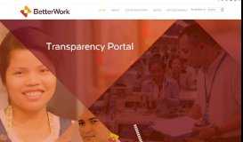 
							         Transparency - - Better Work Transparency Portal								  
							    