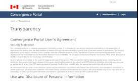 
							         Transparency · Convergence Portal								  
							    