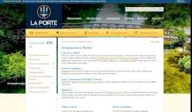 
							         Transparency Portal | City of La Porte, IN - Official Website								  
							    