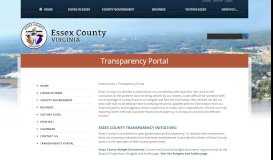 
							         Transparency Portal - EssexCounty								  
							    