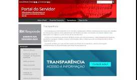 
							         Transparência - Portal do Servidor								  
							    