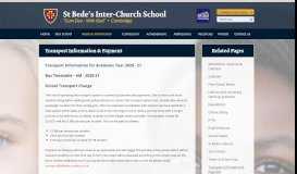 
							         Transport and Payment - St Bede's Inter-Church School								  
							    