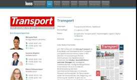 
							         Transport | HUSS Unternehmensgruppe - Huss-Verlag								  
							    